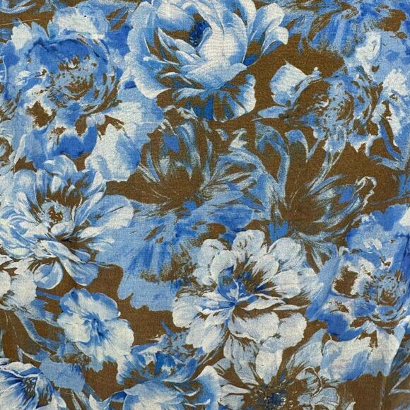 Le Ragazze Floral Maxi Dress XL Fit Flare Elastic Silk Blend Garden Party Fairy - Picture 11 of 16